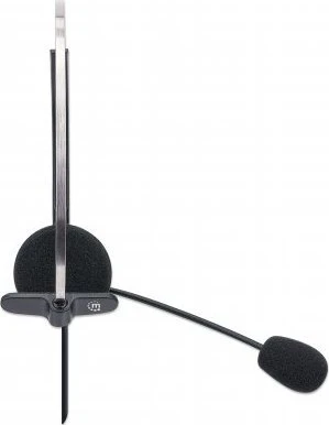 Ausinės Manhattan USB Mono Over-Ear USB-A-Stecker Juodas (180498)