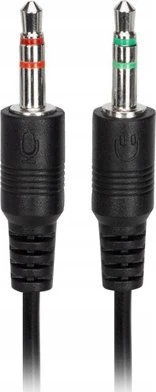 Marvo HP1001 ausinės su mikrofonu, przewodowa, juoda, 2 x 3.5 mm Jack