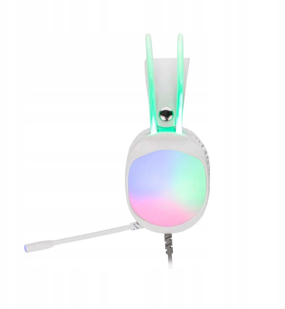 MARVO HG8959 Lumi 40 RGB Laidinės žaidimų ausinės | USB | 3.5 mm | Baltos