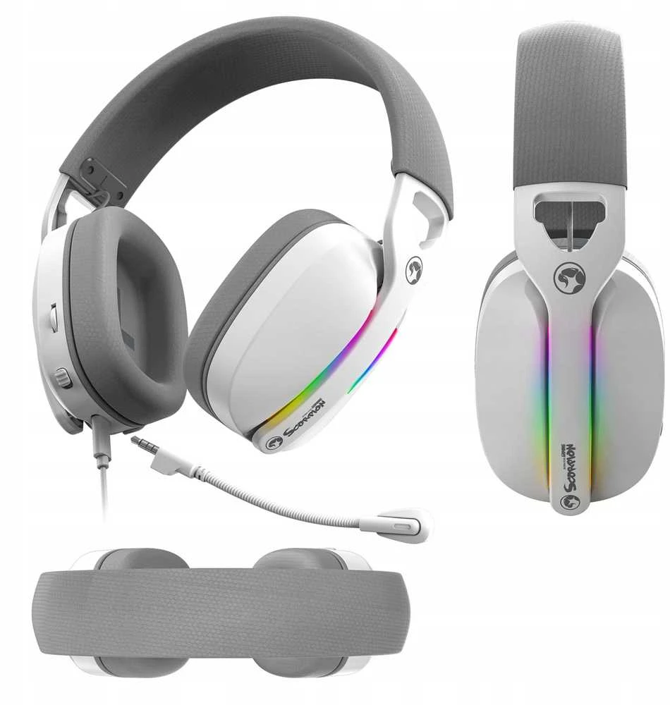 Marvo Pulz 70W ausinės su RGB pašvietimu