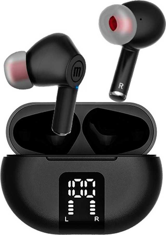 Ausinės Maxell MAXPODS ANC TWS Juodas (MXSMPTWSB)