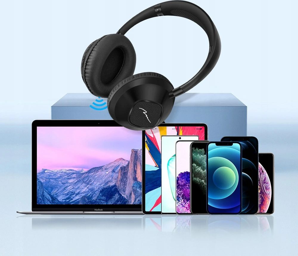 Belaidė Ausinės - Media-Tech Sonique MT3610 Bluetooth 5.3 Juoda