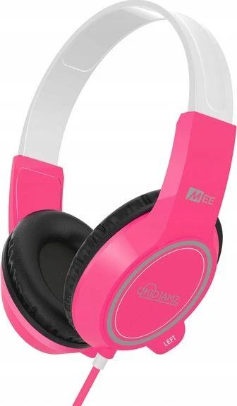 Rožinės laidinės ausinės vaikams MEE Audio KJ35