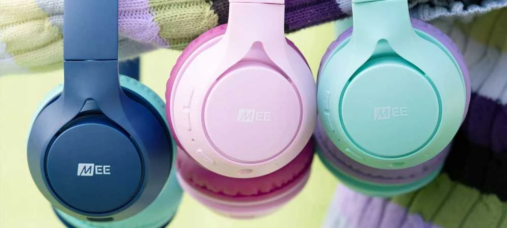 Ausinės MEE audio KidJamz KJ45BT SĹuchawki su lankeliu ant galvos belaidės/su laidu su limiterem poziomu gĹoĹnoĹci i certyfikatem CPC - Jasno žalia