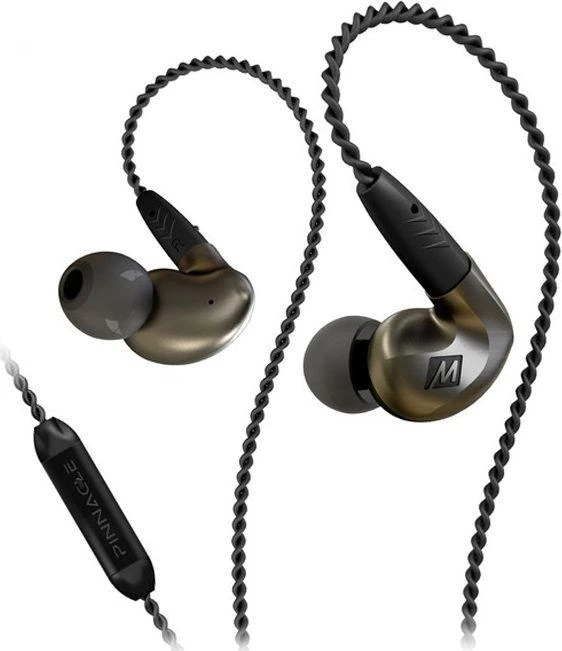 MEE audio Pinnacle P1 metalinės ausinės su pintais laidais