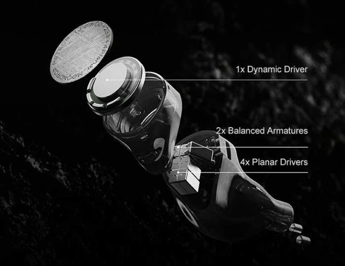 Moondrop MOONDROP METEOR ausinės – IEM Tribrid konfigūracijoje