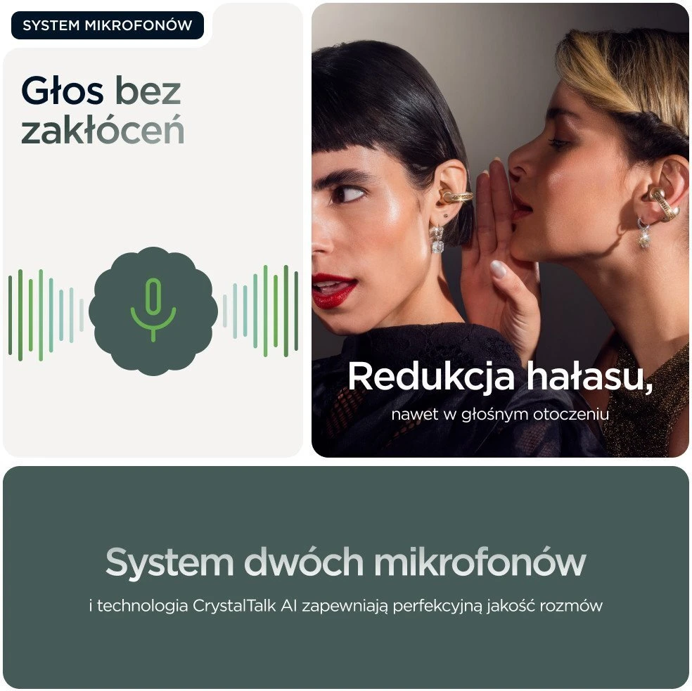 Ausinės MOTOROLA MOTO BUDS TREKKING Žalias
