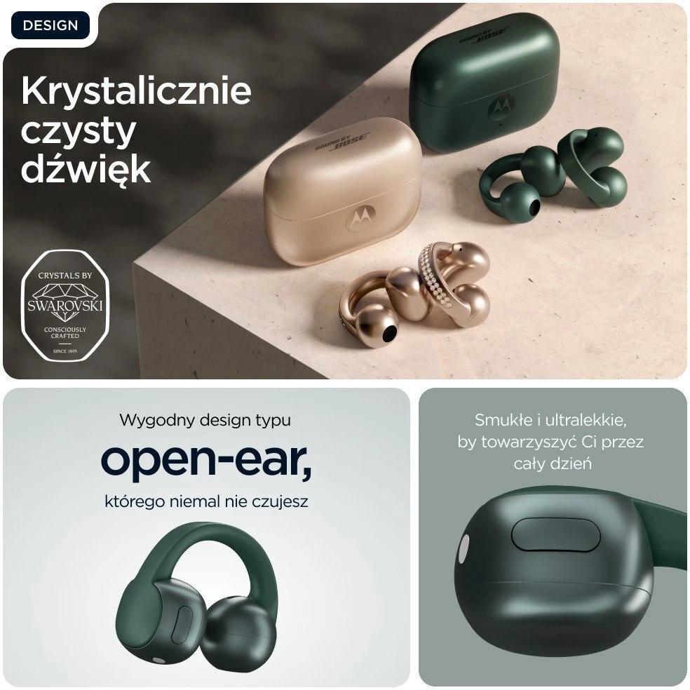 Ausinės MOTOROLA MOTO BUDS TREKKING Žalias