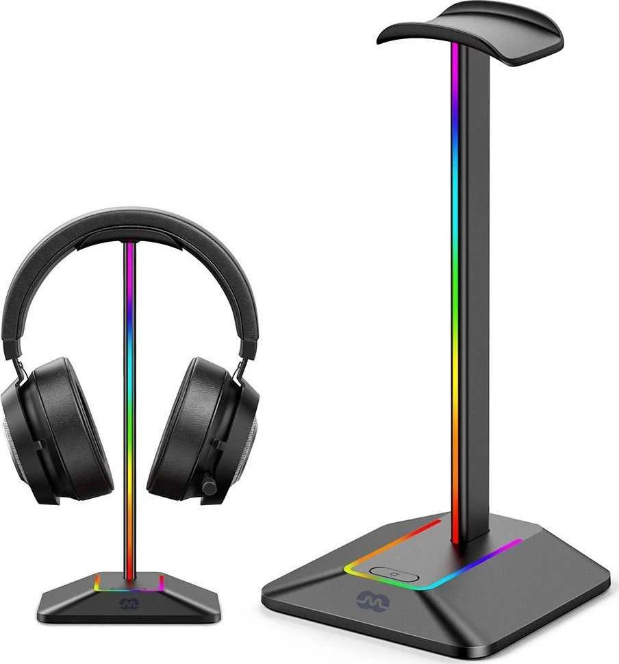 Ausinės Mozos Stovas ausinėms RGB LED D12