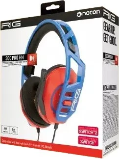 NACON - RIG HEADPHONES 300 PRO HN Raudonas BULE - SWITCH 2