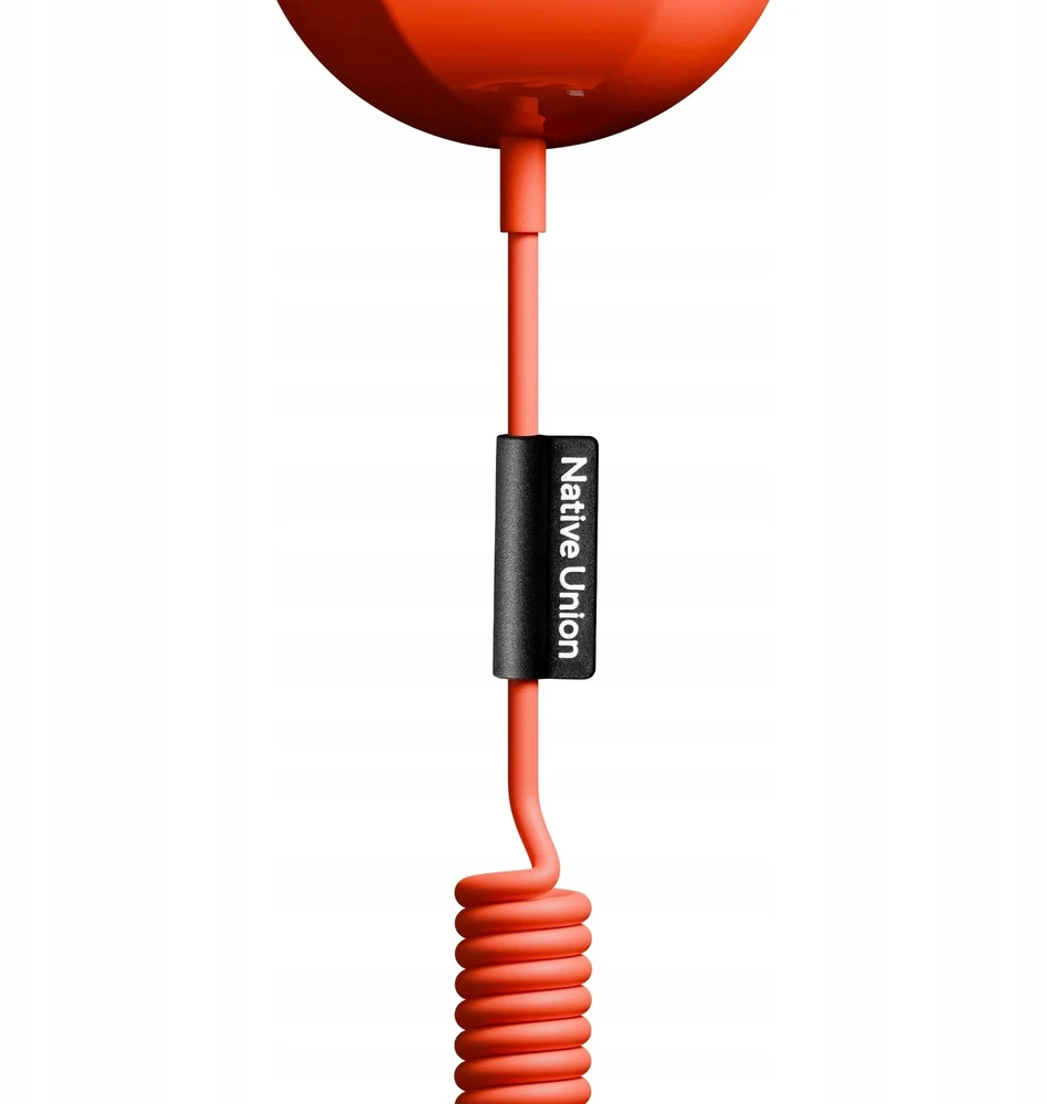 Ausinės Native Union Pop Phone - ausinė telefoniczna USB-C su funkcija atsiliepti ir baigti skambučius (alarm raudona)