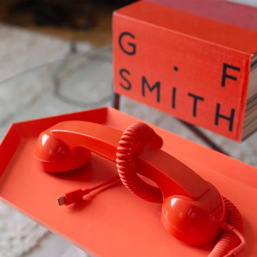 Ausinės Native Union Pop Phone - ausinė telefoniczna USB-C su funkcija atsiliepti ir baigti skambučius (alarm raudona)