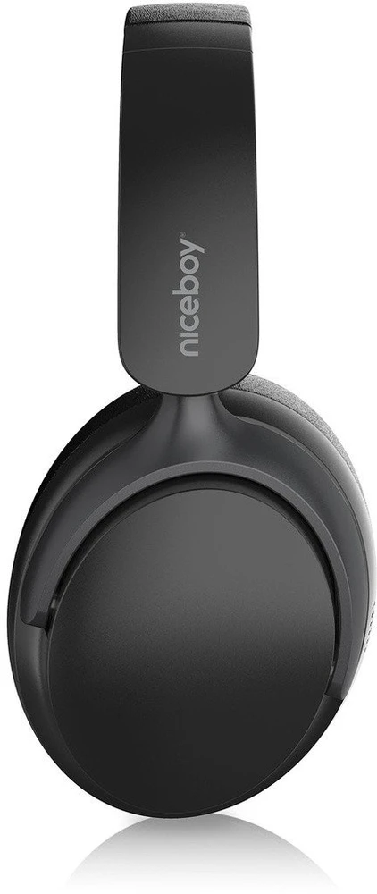 Ausinės Niceboy Ant ausų Stellar Onyx Juodos Juoda AUX IPX4 BT 5.4 USB-C