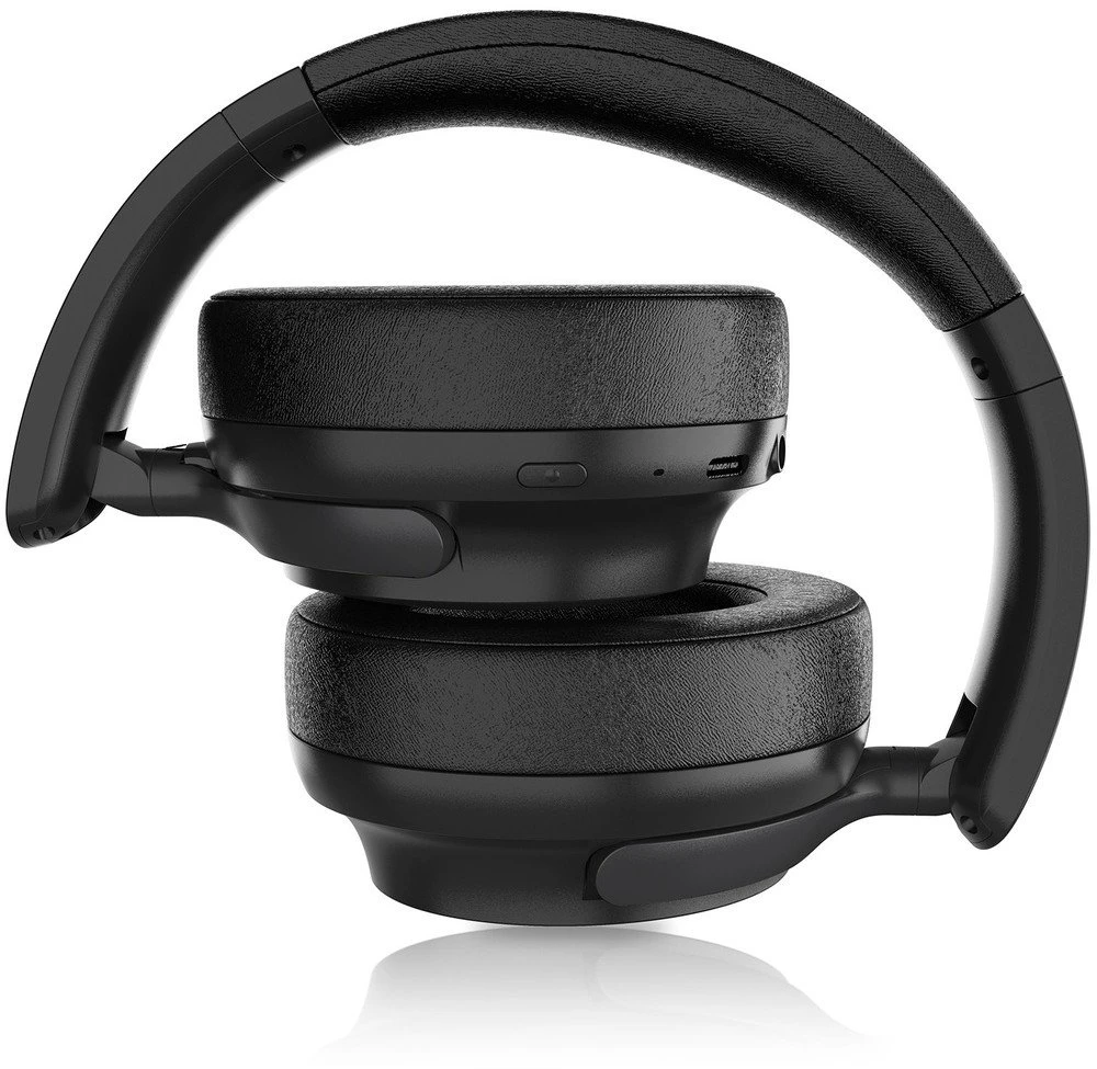 Ausinės Niceboy Ant ausų Stellar Onyx Juodos Juoda AUX IPX4 BT 5.4 USB-C