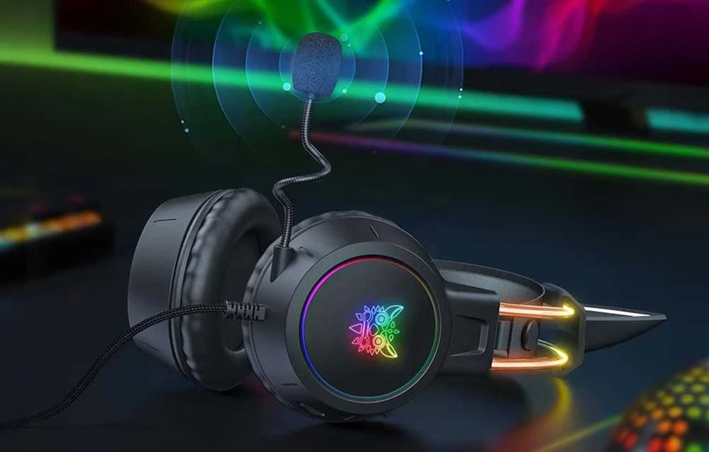 ONIKUMA X15 PRO žaidimų ausinės Cat (juoda)
