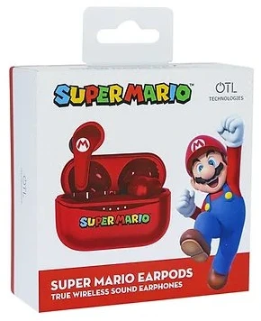 OTL Super Mario TWS belaidės ausinės, Raudonos spalvos