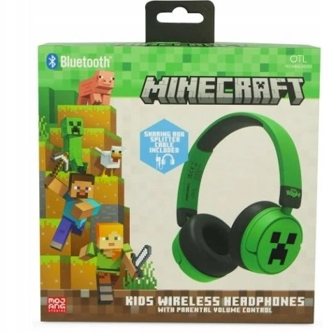 Otl Technologies Ausinės Belaidės su lankeliu ant galvos OTLMinecraft LED light up