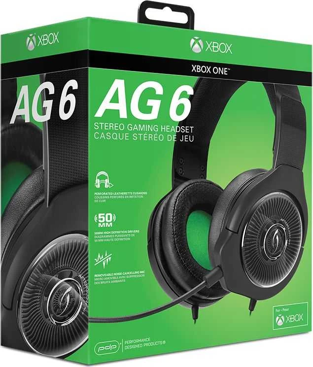PDP Afterglow AG6 (juoda) laidinės ausinės su mikrofonu | XBOX