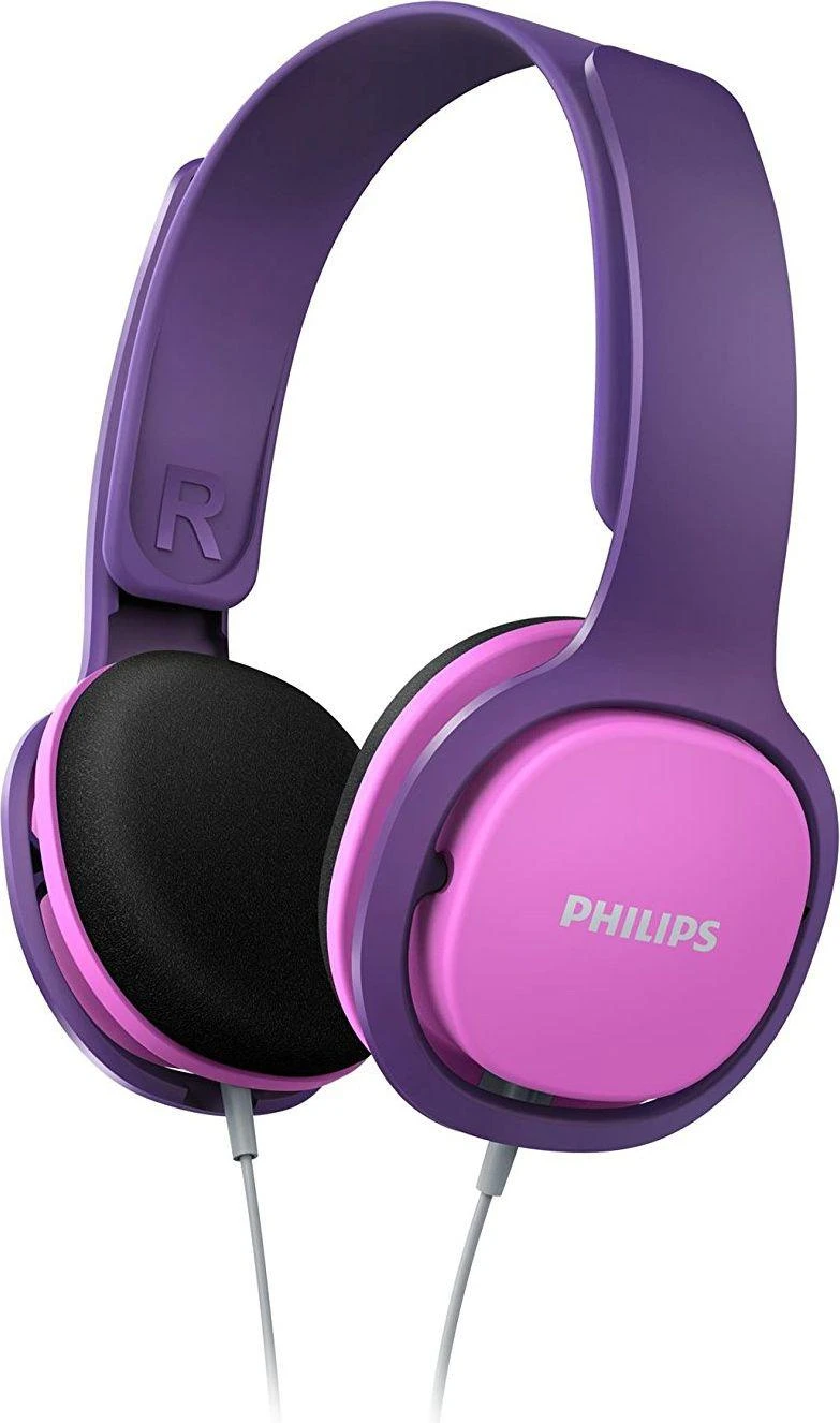 Vaikiškos Philips ausinės, violetinė ir rožinė spalva