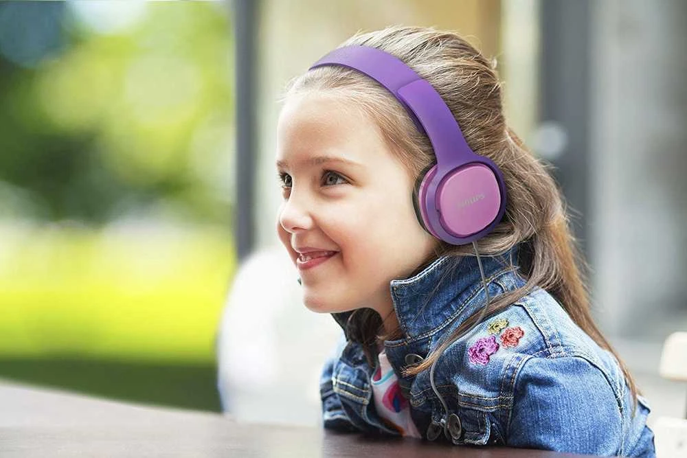 Vaikiškos ausinės Philips SHK2000PK/00 Rožinės ir violetinės