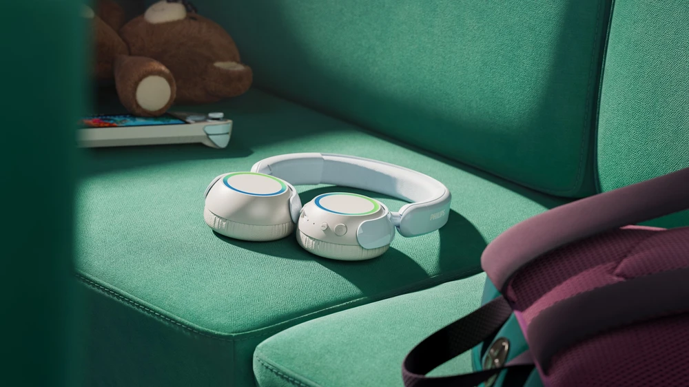 Vaikiškos ausinės Philips BT, mėlynos