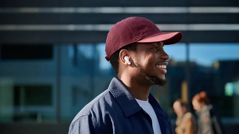Tikros belaidės ausinės Philips, balta