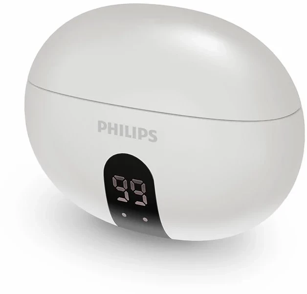 Tikros belaidės ausinės Philips, balta