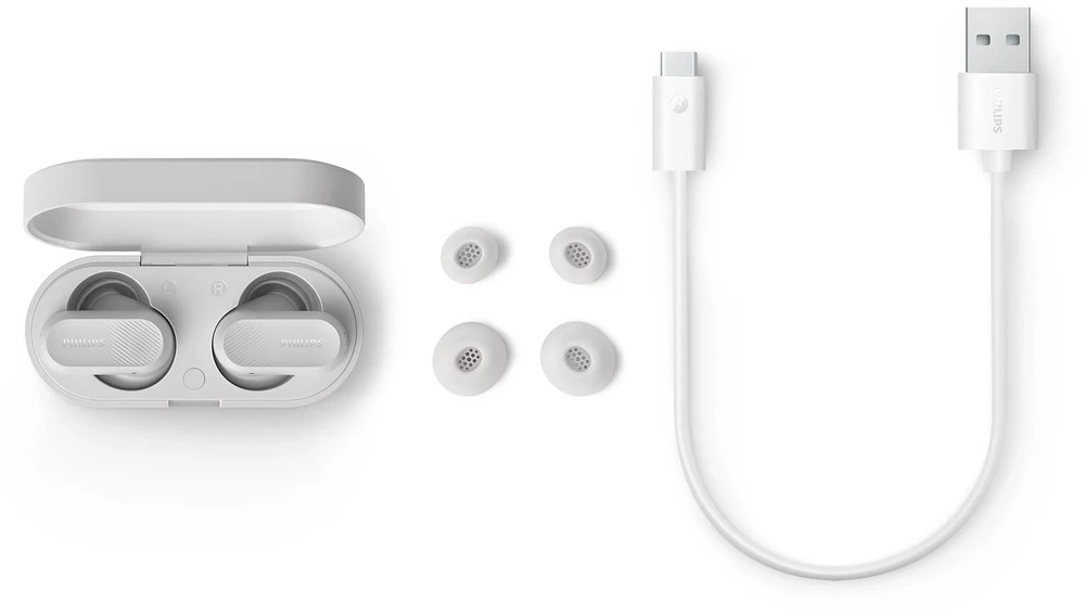 Ausinės Philips TAT3509WT/00, Baltos spalvos
