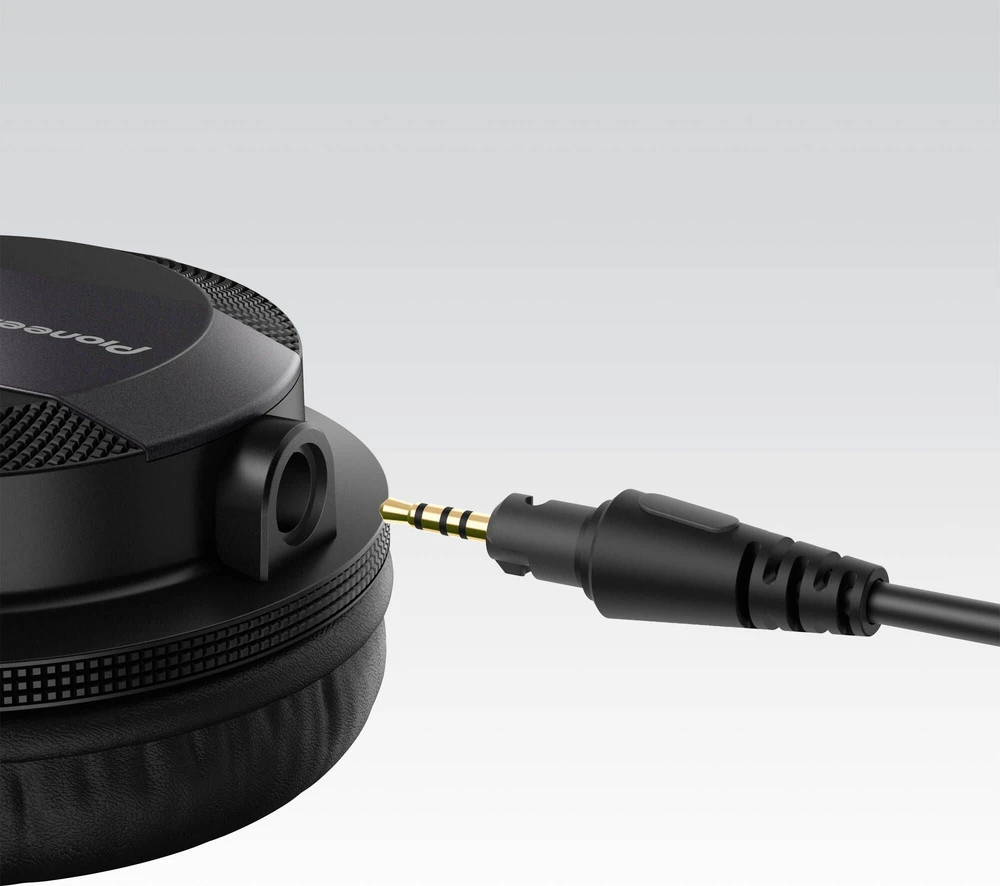 Ausinės Pioneer HDJ-CUE1 DJ, Juodos spalvos