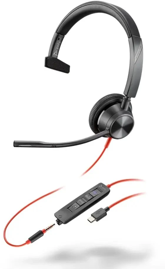 Ausinės Poly Blackwire 3315 USB-A Juodas