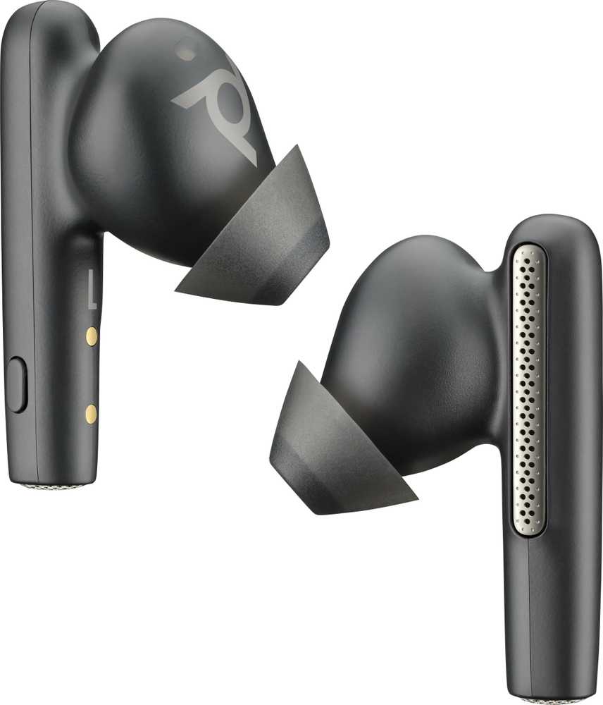Ausinės Poly Voyager Free 60 Ausinių rinkinys Bezprzewodowy Douszny Biuro/centrum telefoniczne Bluetooth Juodas