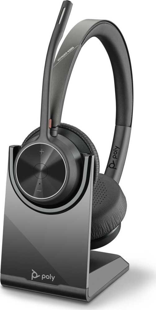POLY Voyager 4320 UC, Belaidis, Biuras / Skambučių centras, 162 g, Ausinės su mikrofonu, Juoda