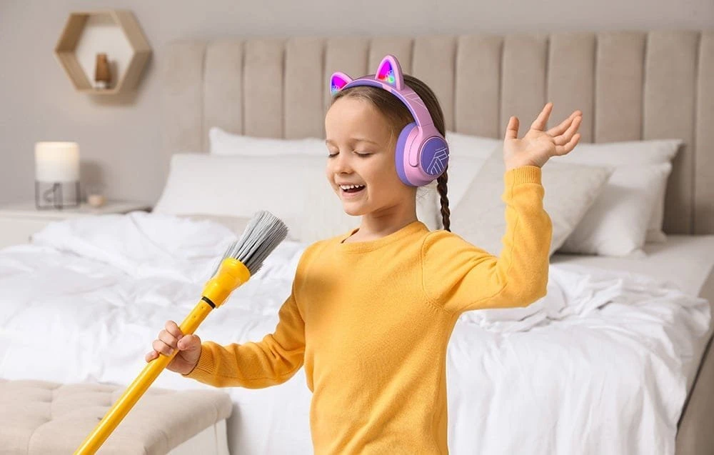 PowerLocus Bobo Cat Ears belaidės ausinės vaikams