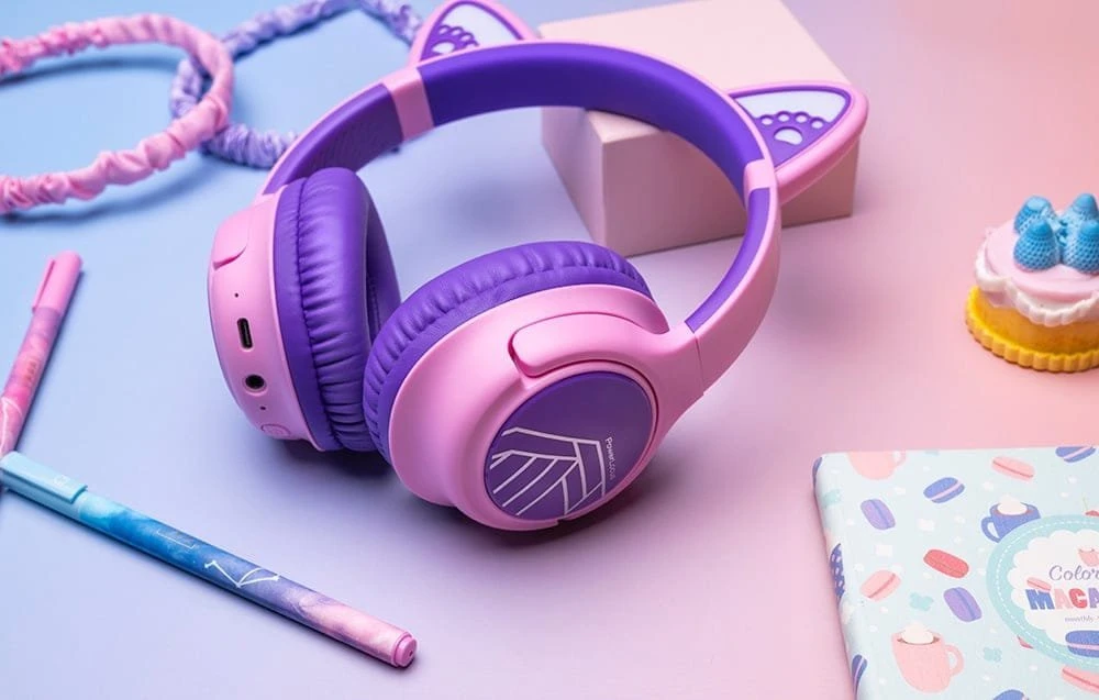PowerLocus Bobo Cat Ears belaidės ausinės vaikams