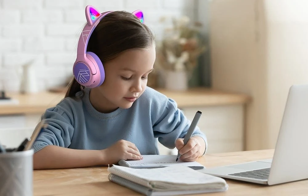 PowerLocus Bobo Cat Ears belaidės ausinės vaikams