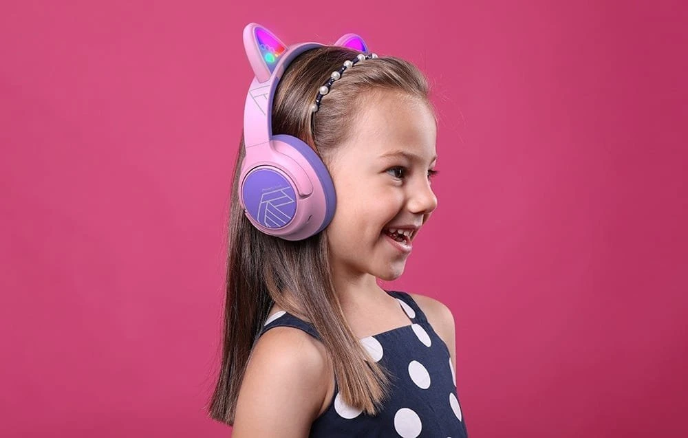 PowerLocus Bobo Cat Ears belaidės ausinės vaikams