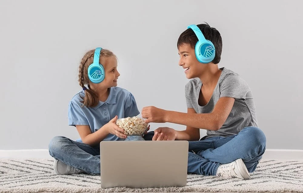 PowerLocus Bobo belaidės ausinės vaikams (mėlynos)