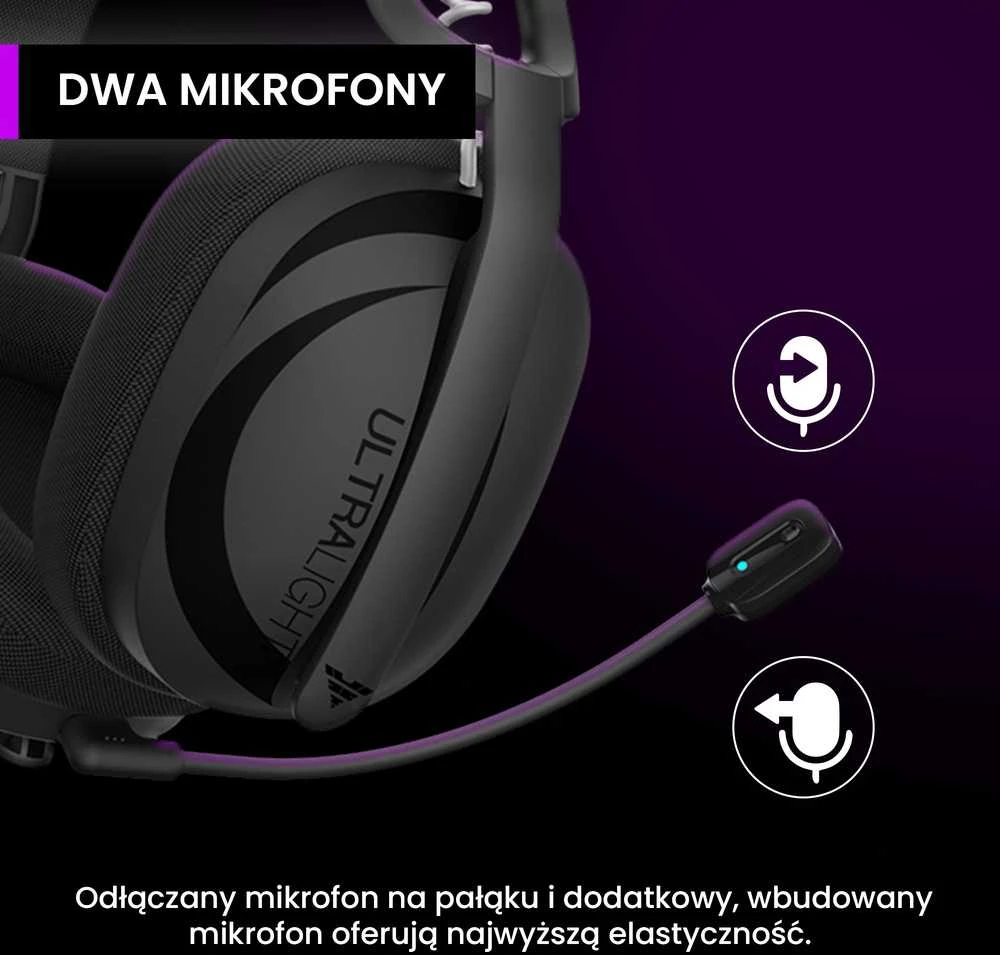 Ausinės PREYON Tornado Fly Juoda (PTF40B)