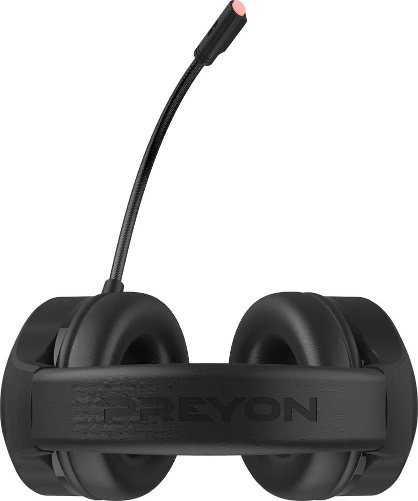 PREYON Hurricane Fly belaidės žaidimų ausinės (Juodos) | USB