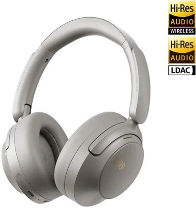 QCY H3S Belaidės Ant ausų uždedamos Ausinės with LDAC ir ANC Noise Cancellation - Pilka