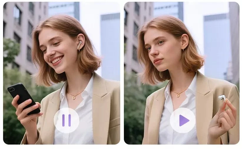 Ausinės QCY HT18 LITE Titanium TWS Earbuds