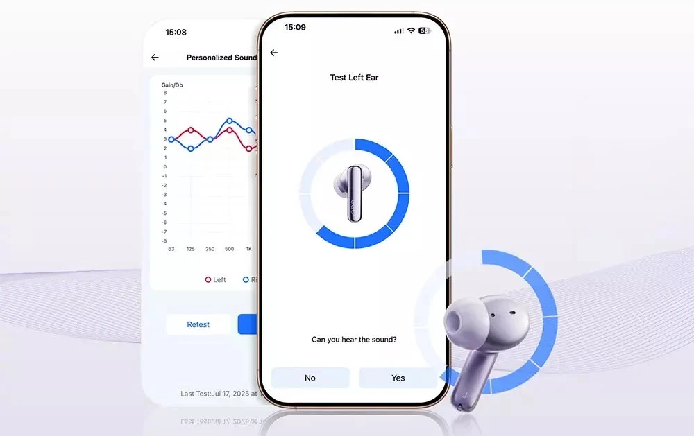 Ausinės QCY N70 HT18 LITE Belaidės Earbuds (Violetinė)