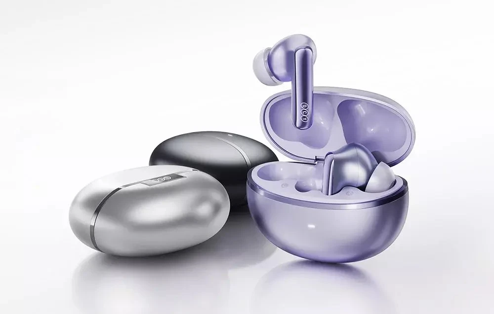 Ausinės QCY N70 HT18 LITE Belaidės Earbuds (Violetinė)