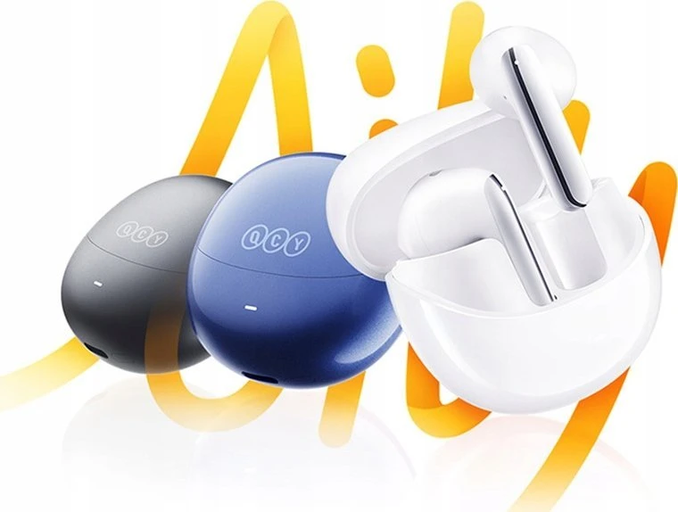 Ausinės TWS QCY HT 10 pro, ANC (balta)