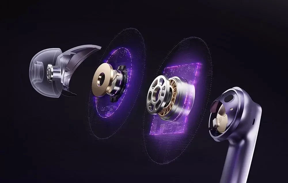 Ausinės QCY N70 HT18 LITE Belaidės Earbuds (Violetinė)
