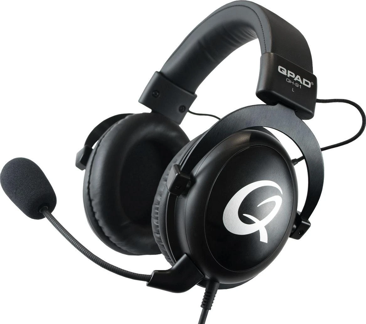 Qpad QH-91 RGB Stereo Žaidimų ausinės juodas