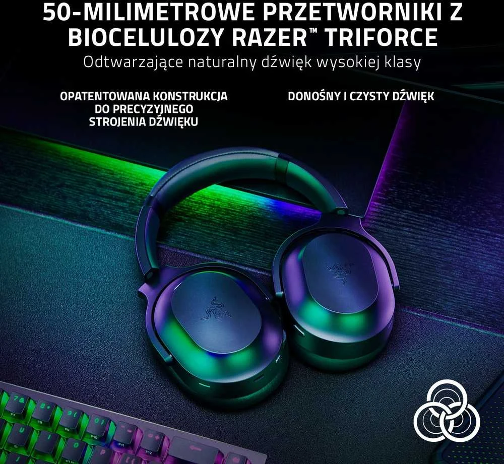 Razer | Ausinės Žaidimams | Barracuda Pro | Belaidės | Ant ausų uždedamos | Noise canceling | Belaidės