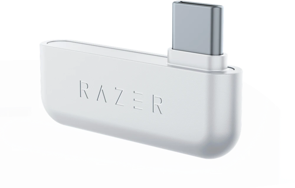 Belaidės žaidimų ausinės Razer Barracuda X Mercury, baltos spalvos