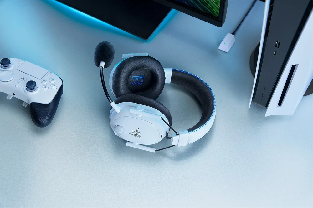 Razer BlackShark V3 Pro skirta PlayStation Ausinės Žaidimams, Over-Ear,Belaidės, Baltas | Razer