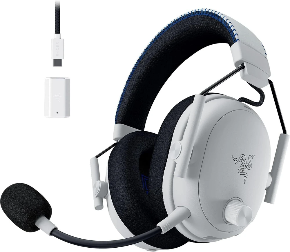 Razer BlackShark V3 Pro skirta PlayStation Ausinės Žaidimams, Over-Ear,Belaidės, Baltas | Razer